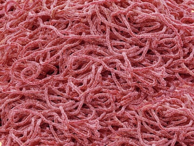 Spaghetti Jordgubb Lösgodis 1 kg