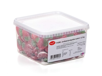 Cafe Sprællemand kapacitet Køb 🎁 Sukrede Jordbær Bland-selv slik i kasser 2,2 kg ➡️ Online på  Coolstuff🪐