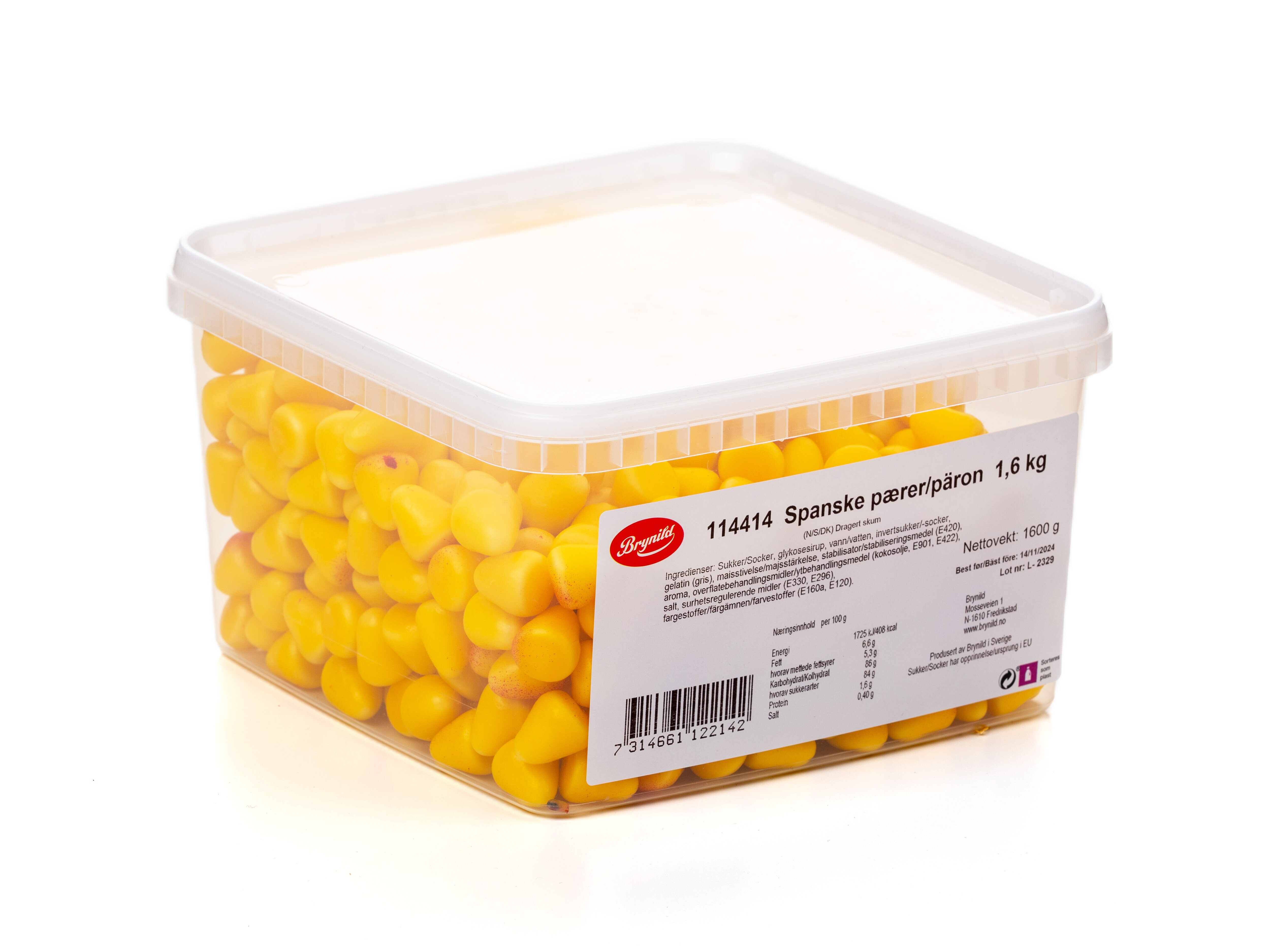 Spansk Pære Bland-selv slik i kasser 1,6 kg