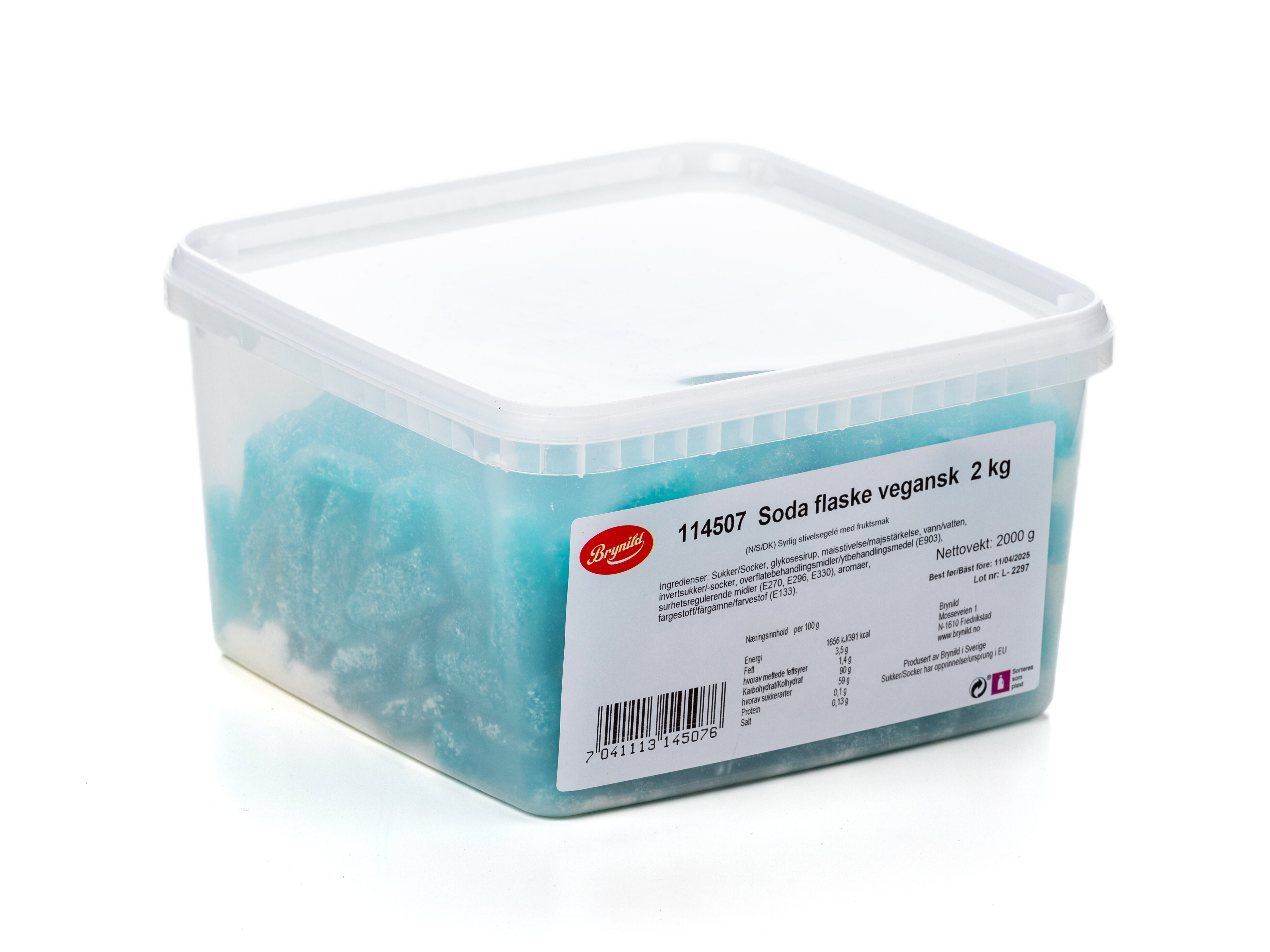 Sodaflaska Vegansk Lösgodis 2 kg