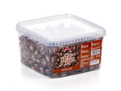 Hemkola Karamel Chokolade Bland-selv slik i kasser 2 kg