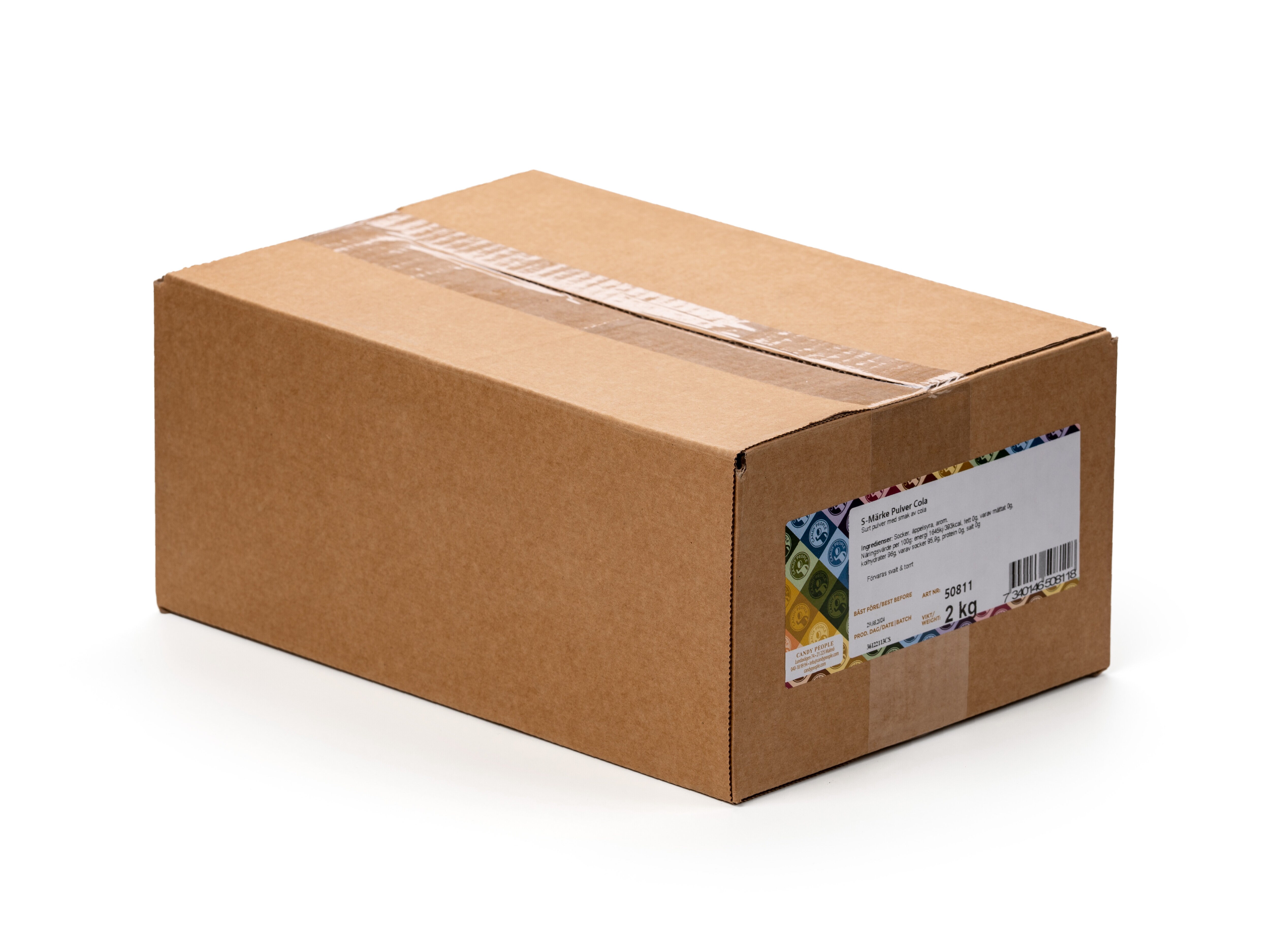 S-märke Sur Cola Pulver Bland-selv slik i kasser 2 kg