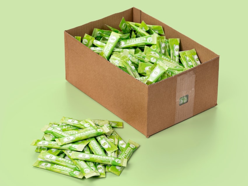 S-märke Sur Æble Pulver Bland-selv slik i kasser 2 kg | Coolstuff.dk