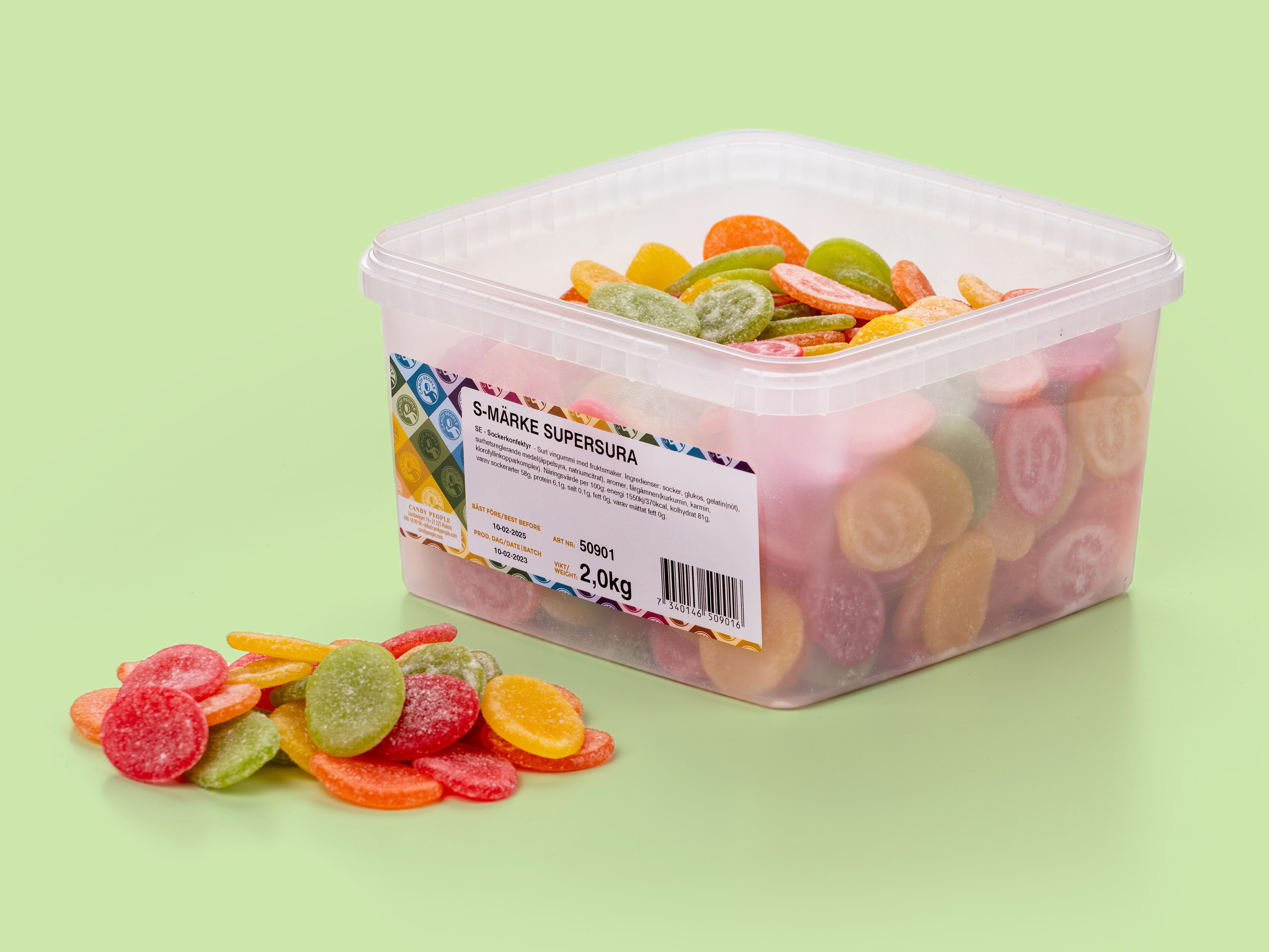 S-merke Supersurt smågodt 2 kg