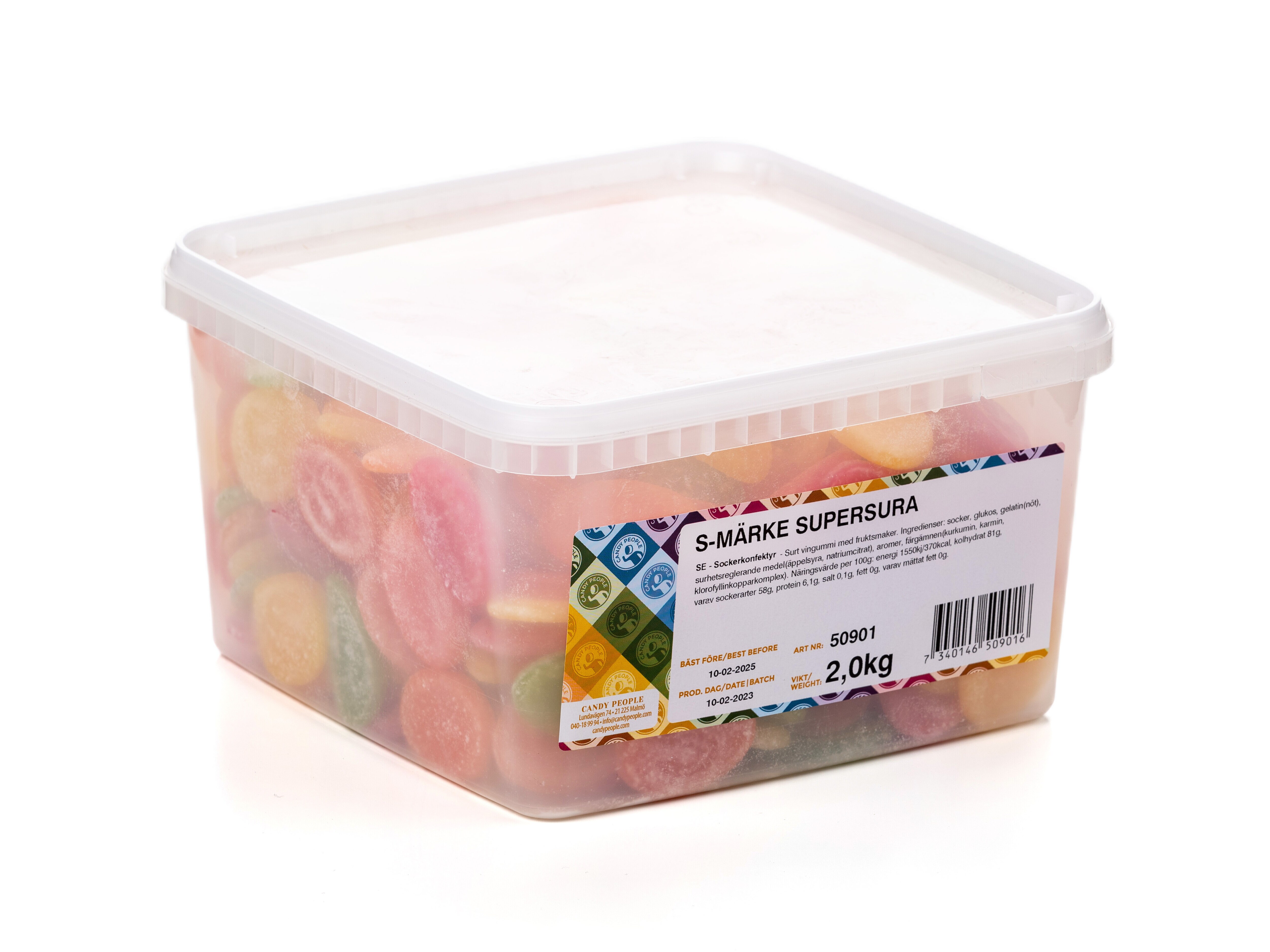 S-merke Supersurt smågodt 2 kg