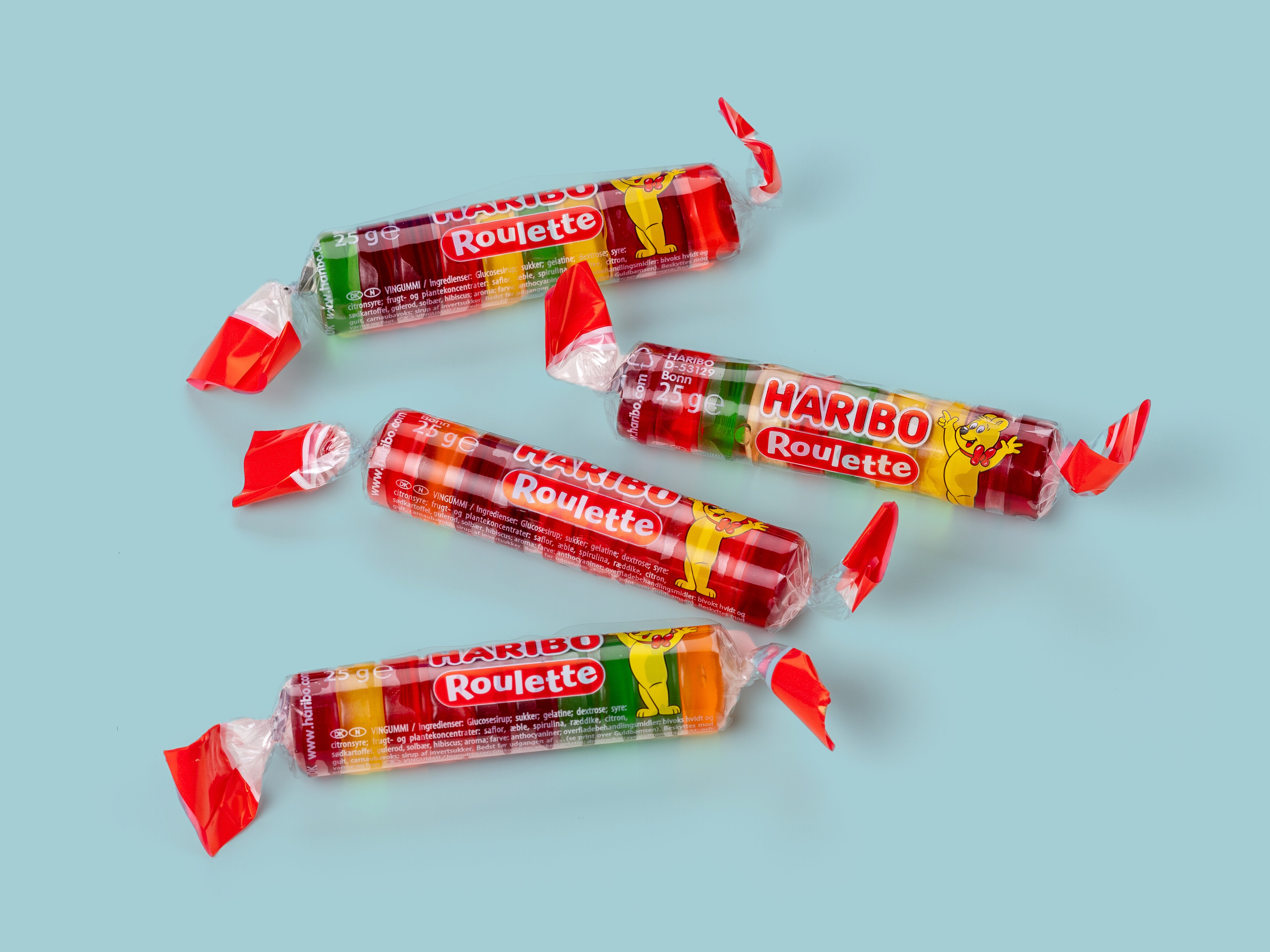 Haribo Roulette Frukt Pesetos 1,2 kg