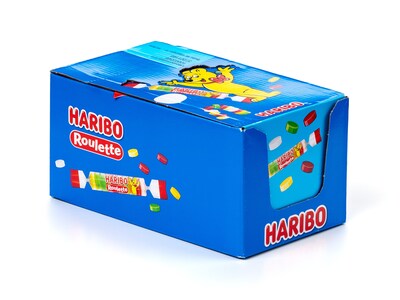 Haribo Roulette Frugt Pesetos Bland-selv-slik i kasser1,2 kg