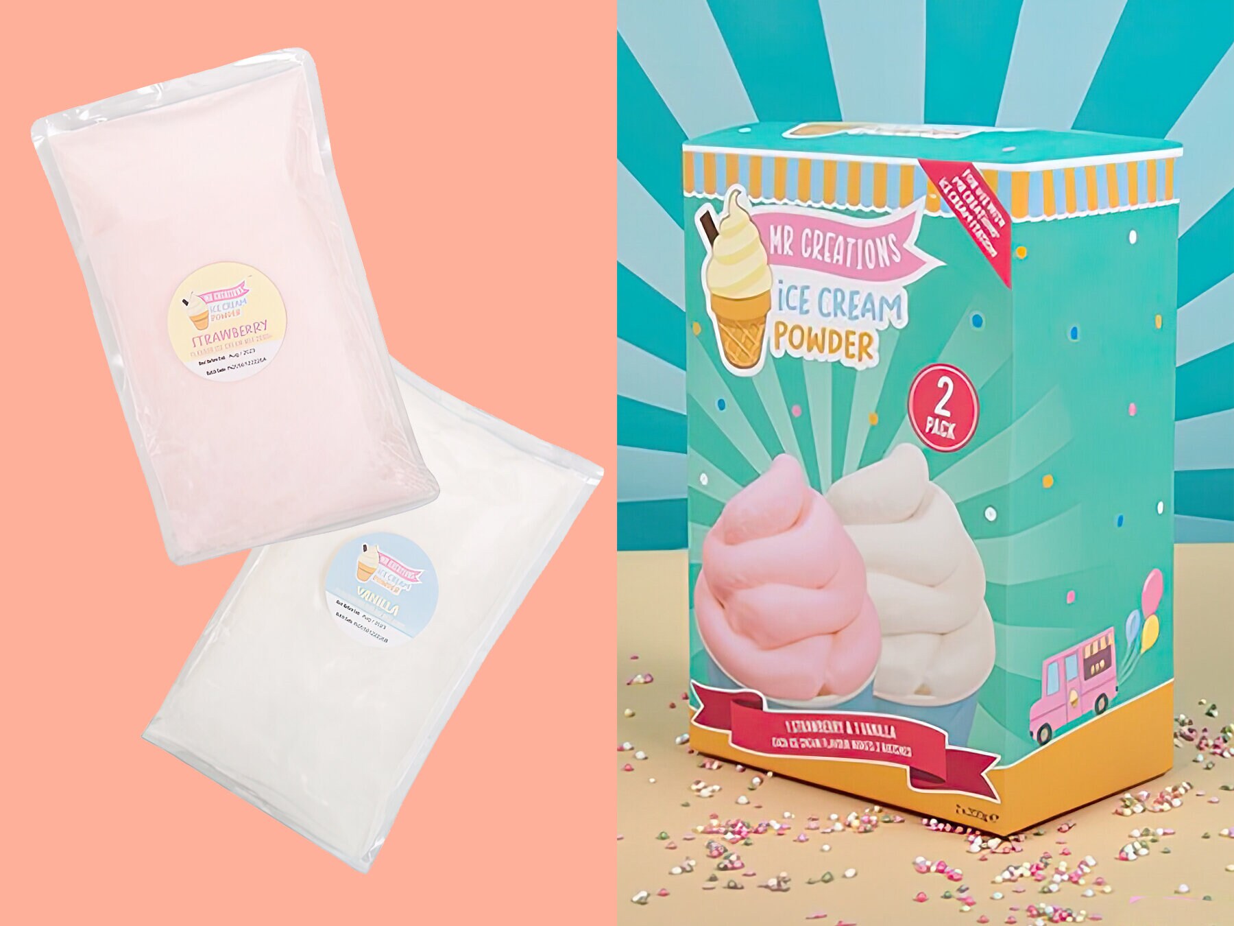 Pehmisjauhe Vanilja ja Mansikka - Mr Creations