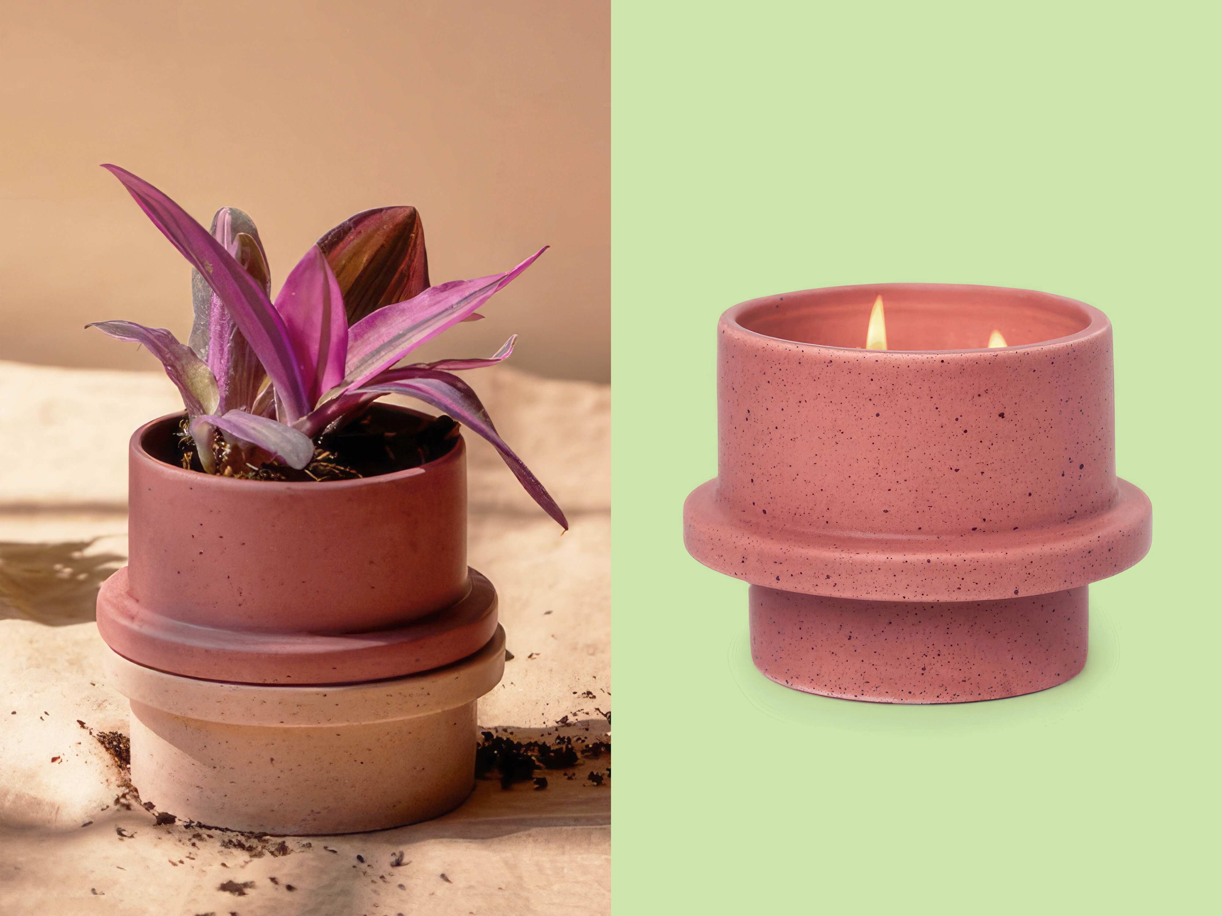 Folia Kynttilä ja Ruukku - Punainen