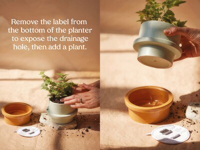 Folia Lys & krukke - Rød