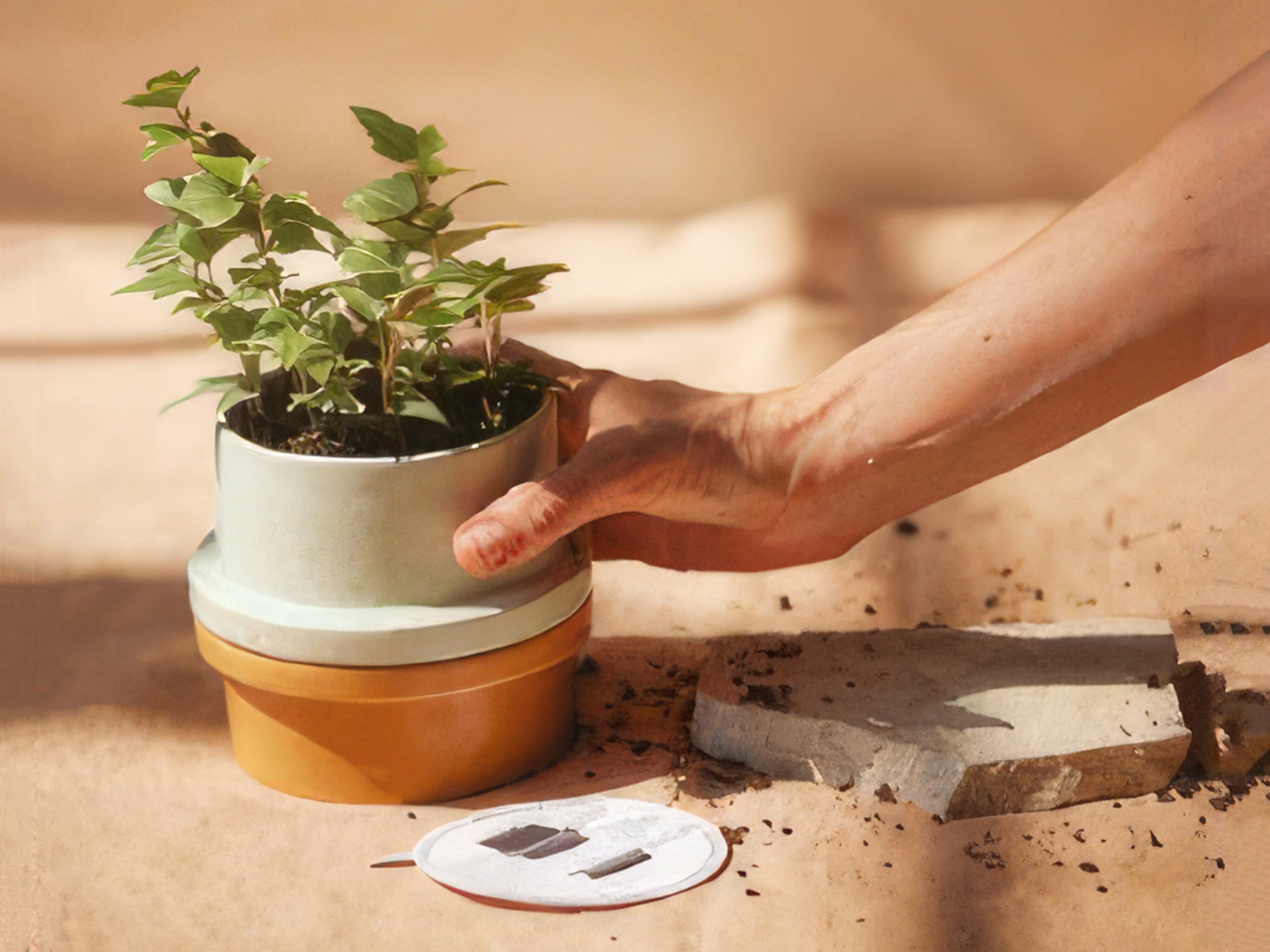 Folia Kynttilä ja Ruukku - Punainen