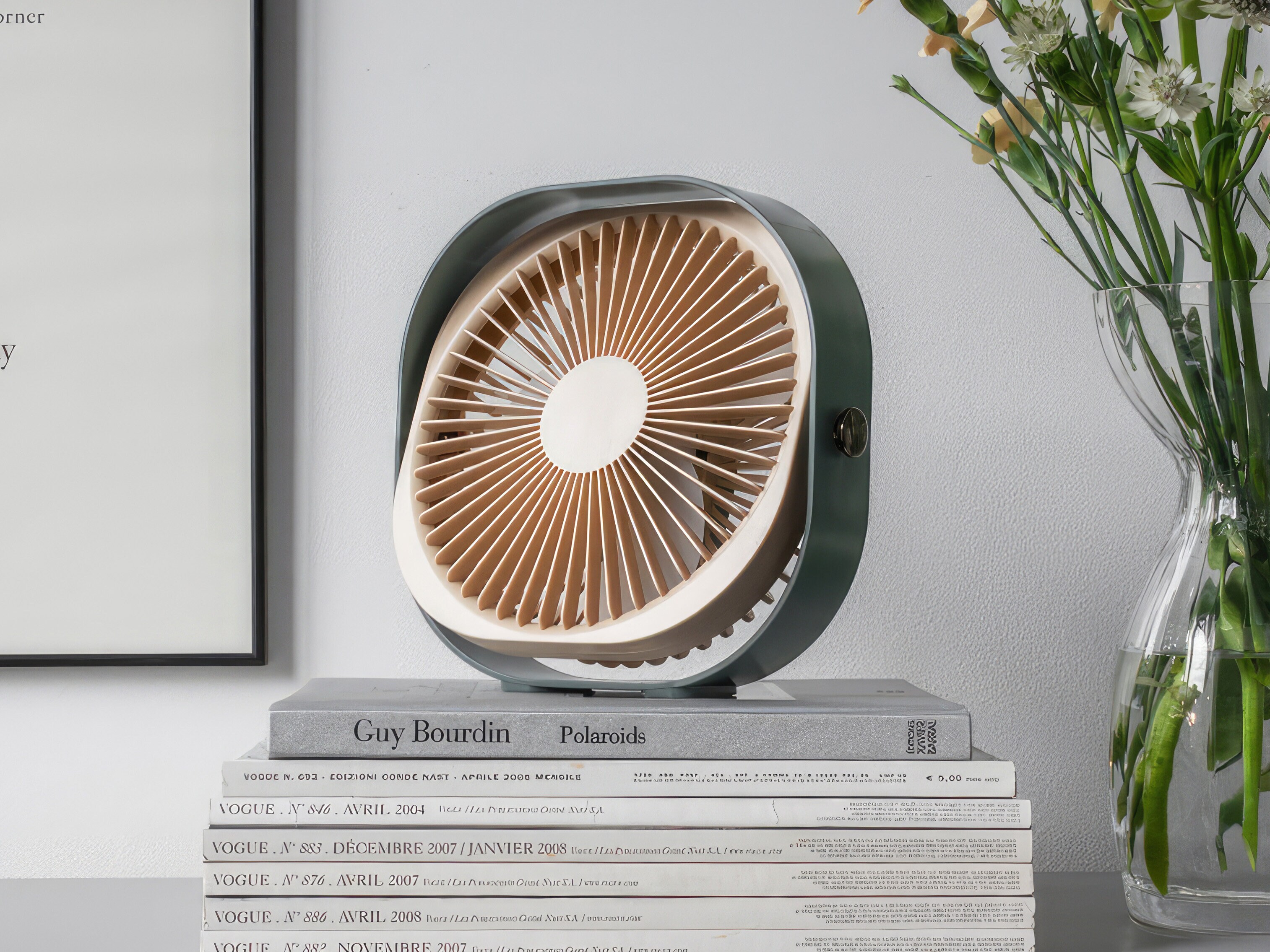 Trådlös Bordsfläkt - Grön