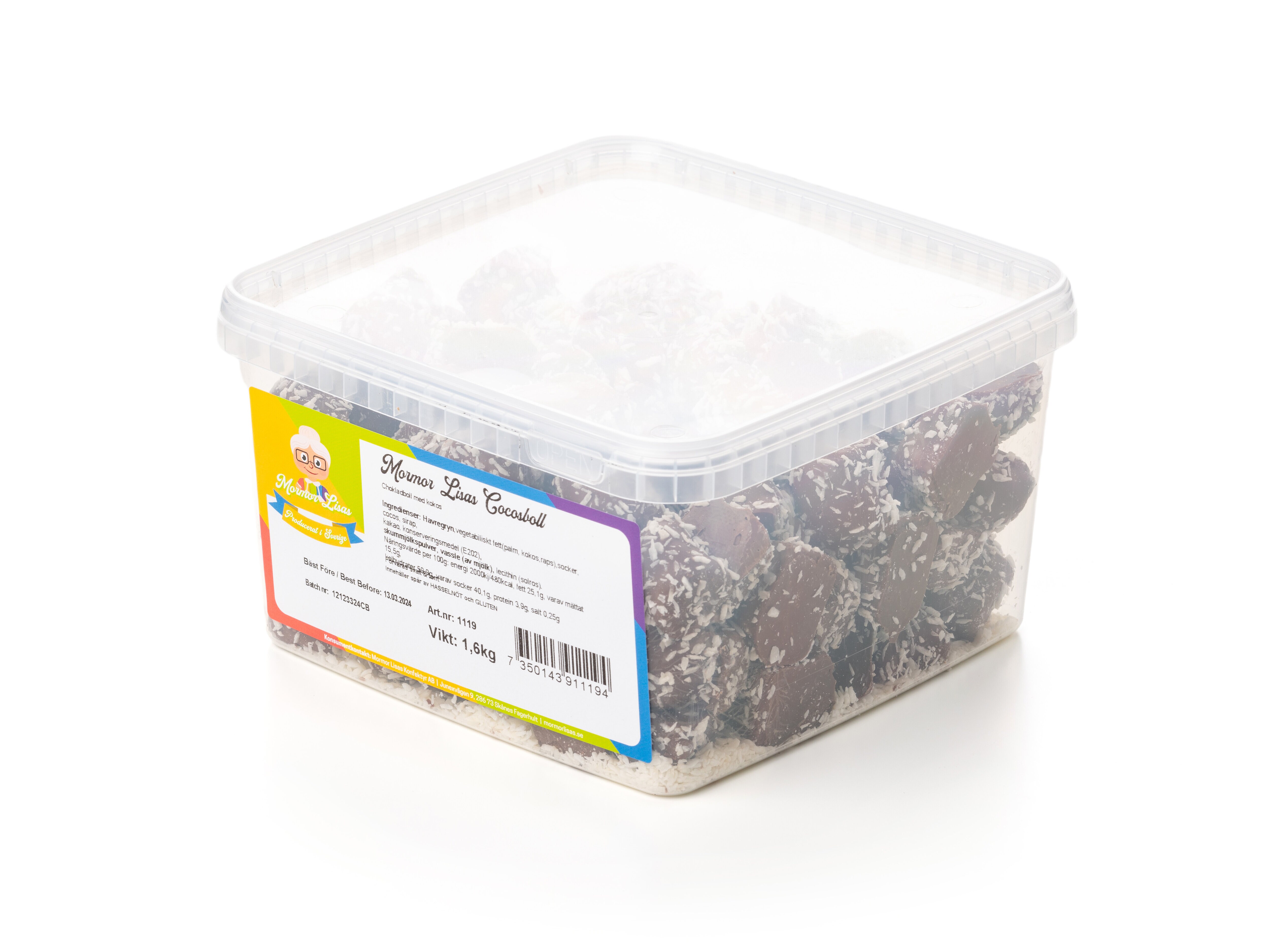 Mormor Lisas Cocosboll Lösgodis 1,6 kg