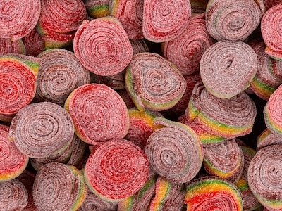 Regenbogenrollen Süßigkeiten 3 kg