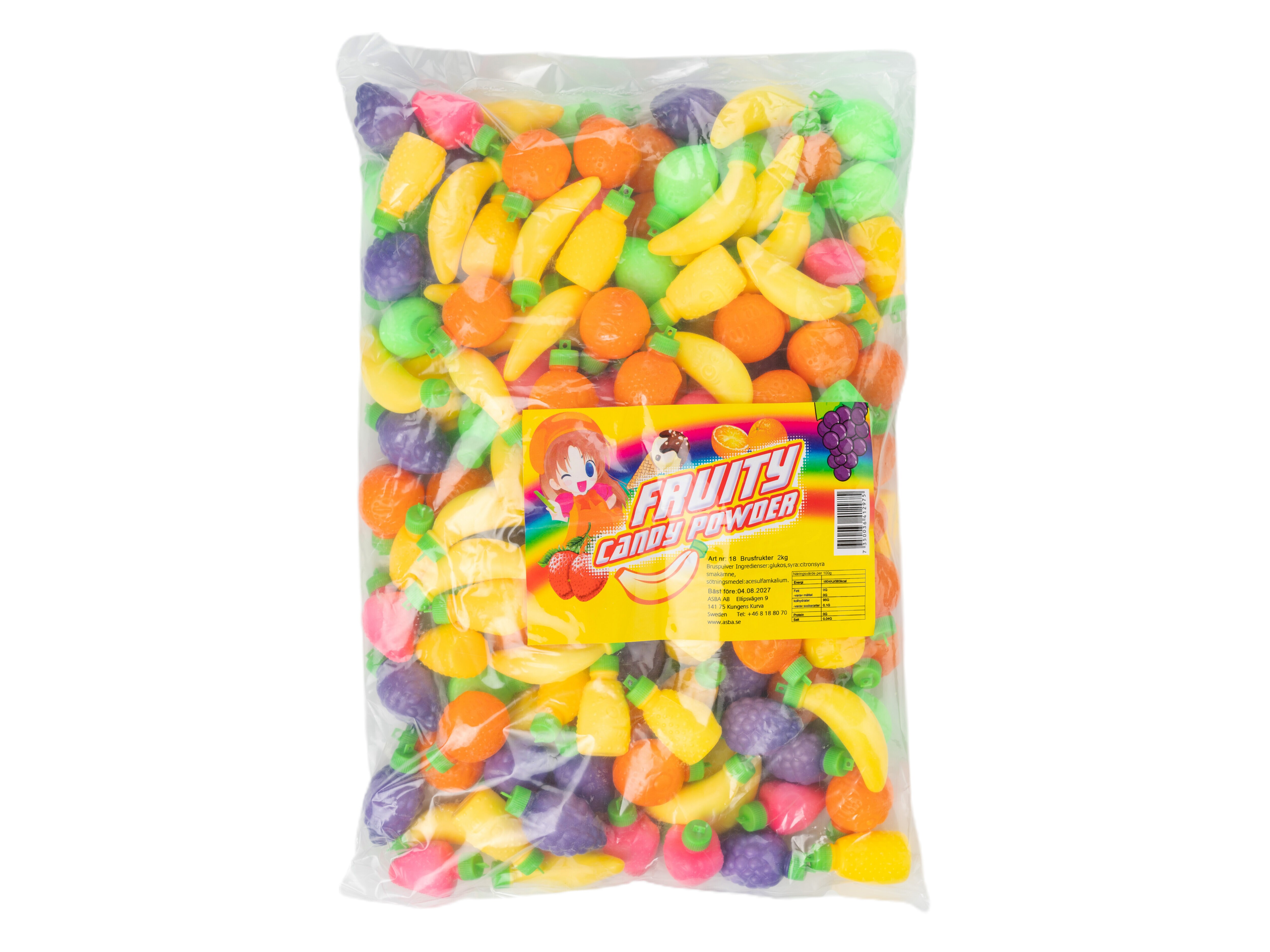 Brausefrüchte Süßigkeiten 2 kg