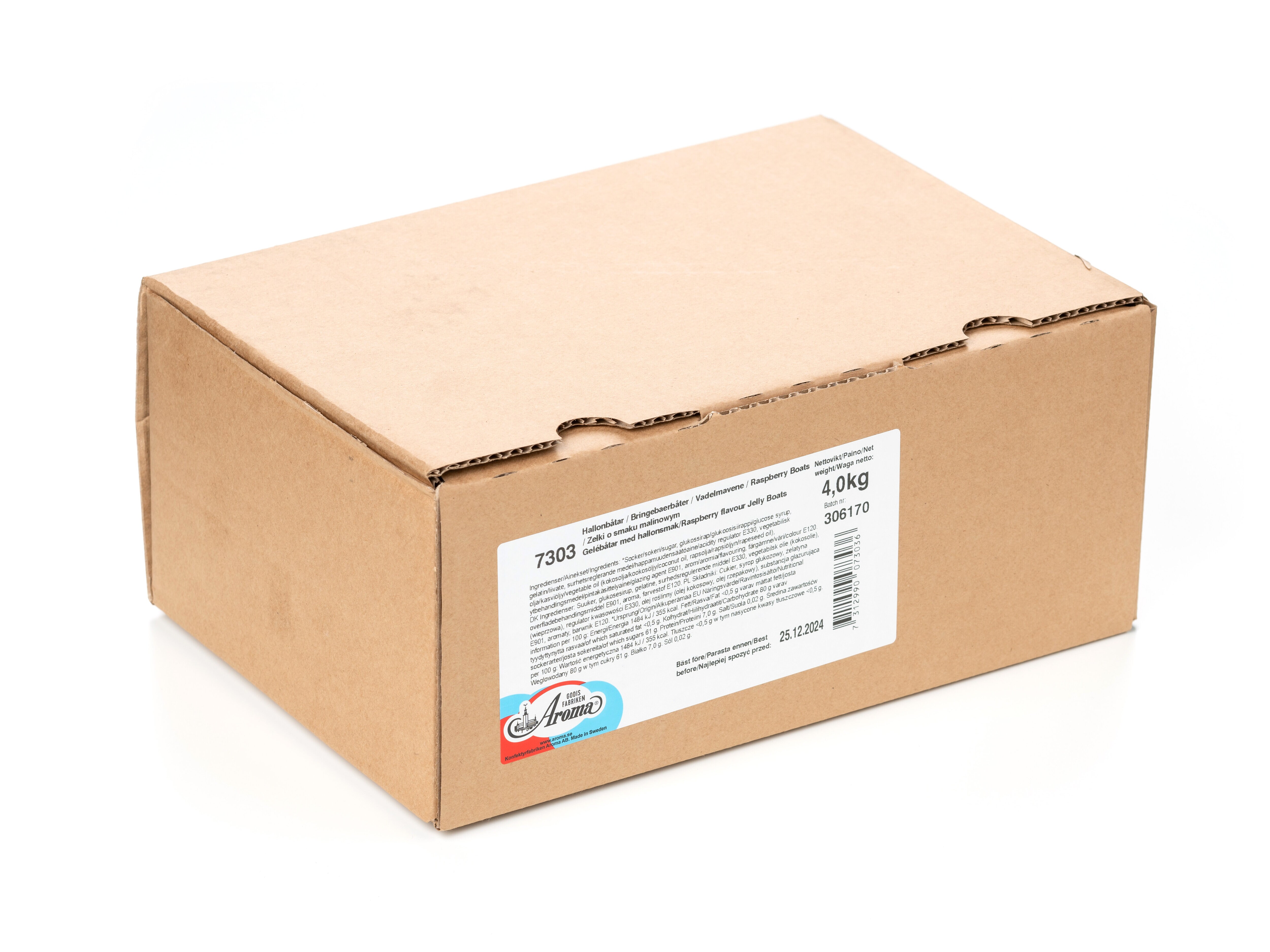 Hindbærbåde Bland-selv Slik i kasser 4 kg