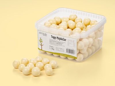Majskugler Yoghurt Bland-selv slik i kasser 1,3 kg