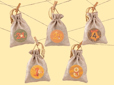 DIY pakkekalender - Poser