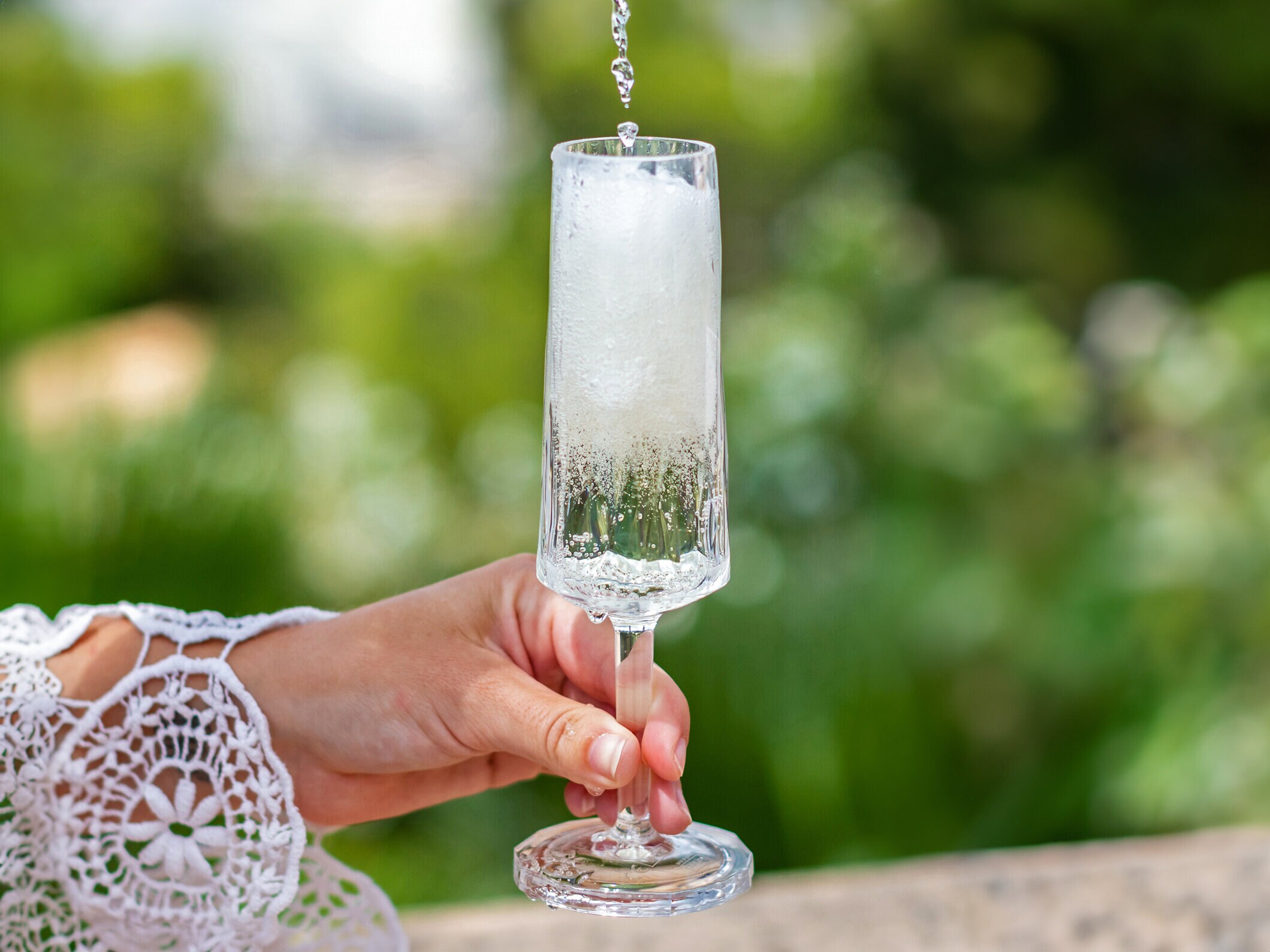 Uknuselige Champagneglas 2-pak