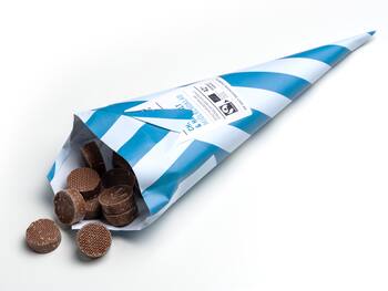 Chokladstrut med smak av Choklad & Havssalt - Malmö Chokladfabrik