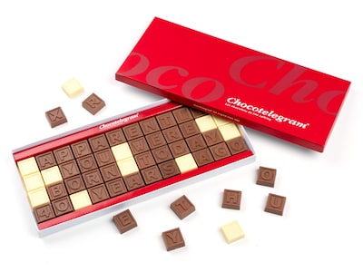 Personlig Chokolade med Tekst