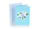 3D Pop Up-kort - Vase med blå hortensia