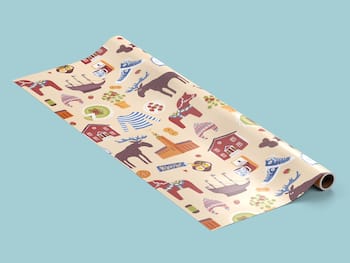 Geschenkpapier - Schweden