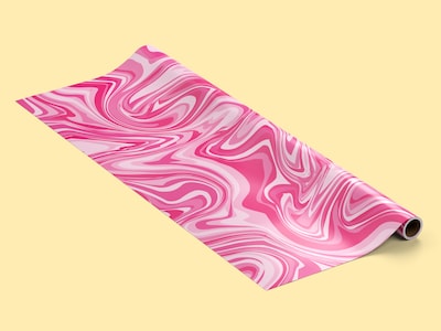 Presentpapper - Rosa Marmor