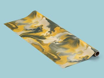 Lahjapaperista – Keltainen marmori