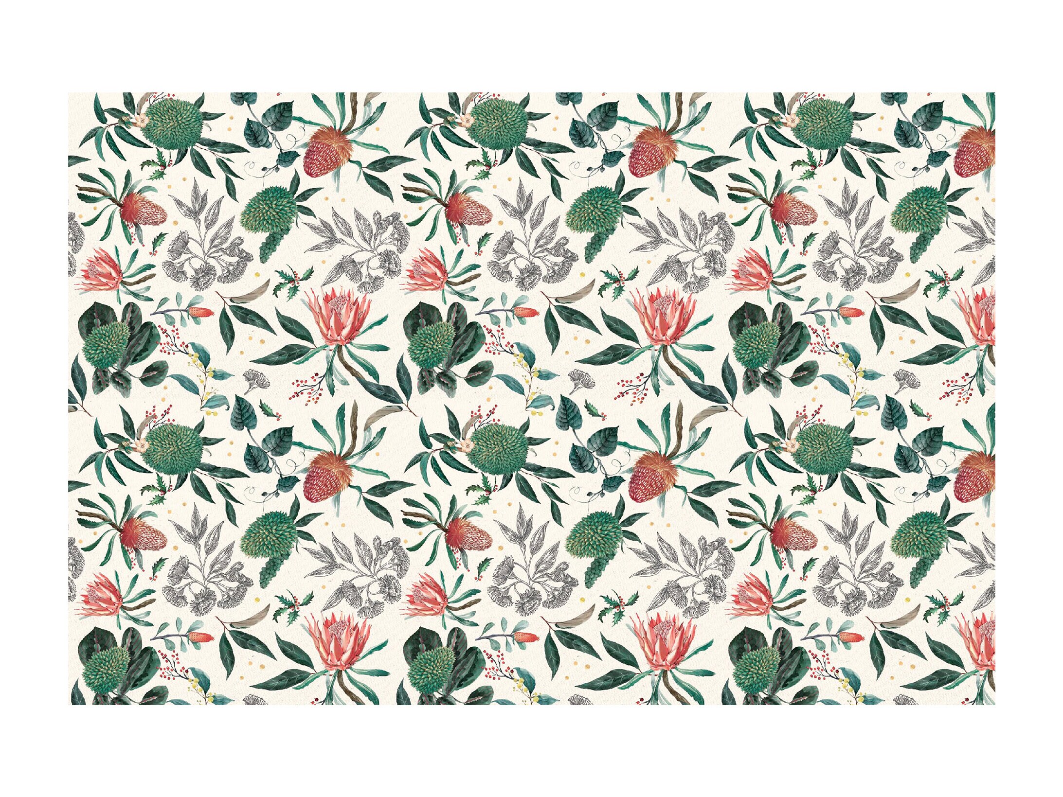 Gavepapir - Blomster