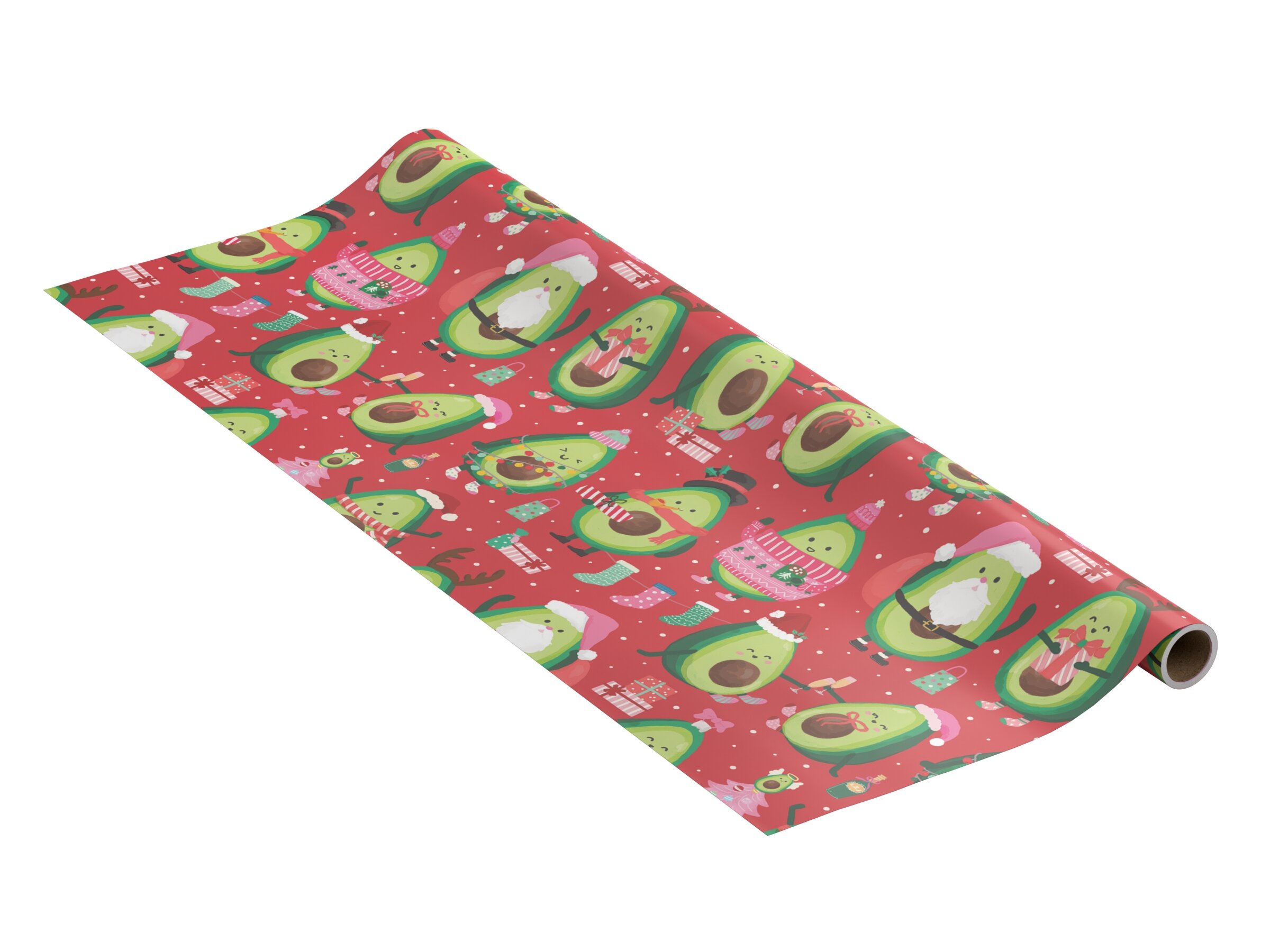 Weihnachtspapier - Weihnachtliche Avocados
