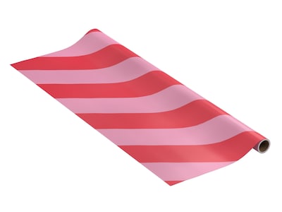 Gavepapir -  Røde/rosa striper