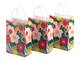 Gaveposer 3-pak - Lyserøde blomster - Store