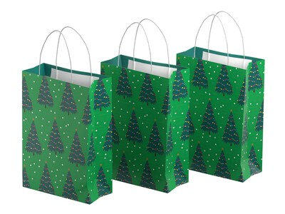 Gaveposer 3-pak - Juletræer - Store