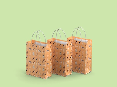 Gaveposer 3-pakning - Hunder - Medium