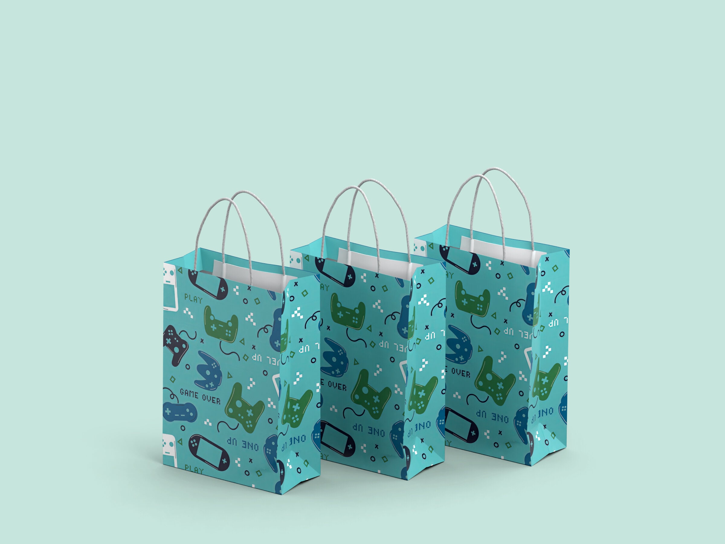 Presentpåsar 3-pack - Tv-spel - Mellan