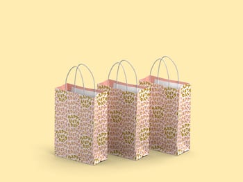 Lahjapussit 3 kpl - Happy Birthday - Keskikoko