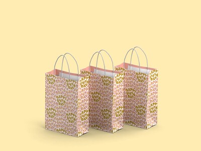 Lahjapussit 3 kpl - Happy Birthday - Keskikoko