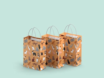 Geschenktüten 3er-Pack - Katzen - Mittel