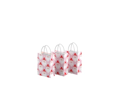 Geschenktüten 3er-Pack - Weihnachtsmann - Klein