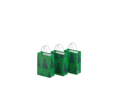 Gaveposer 3-pakning - Juletrær - Små