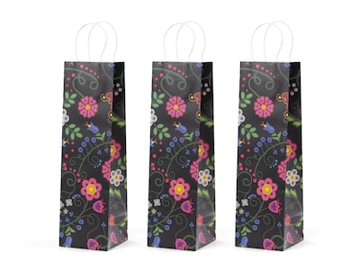 Vinposer 3-pakning - Elegante blomster