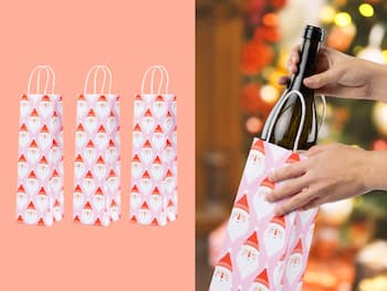 Viinipullopussit 3 kpl Joulupukki