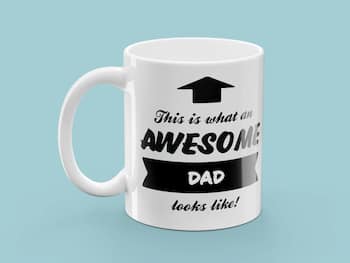 Muki painatuksella - Awesome Dad