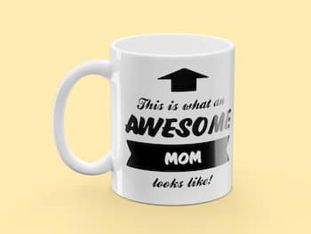 Mugg med Tryck - Awesome Mom