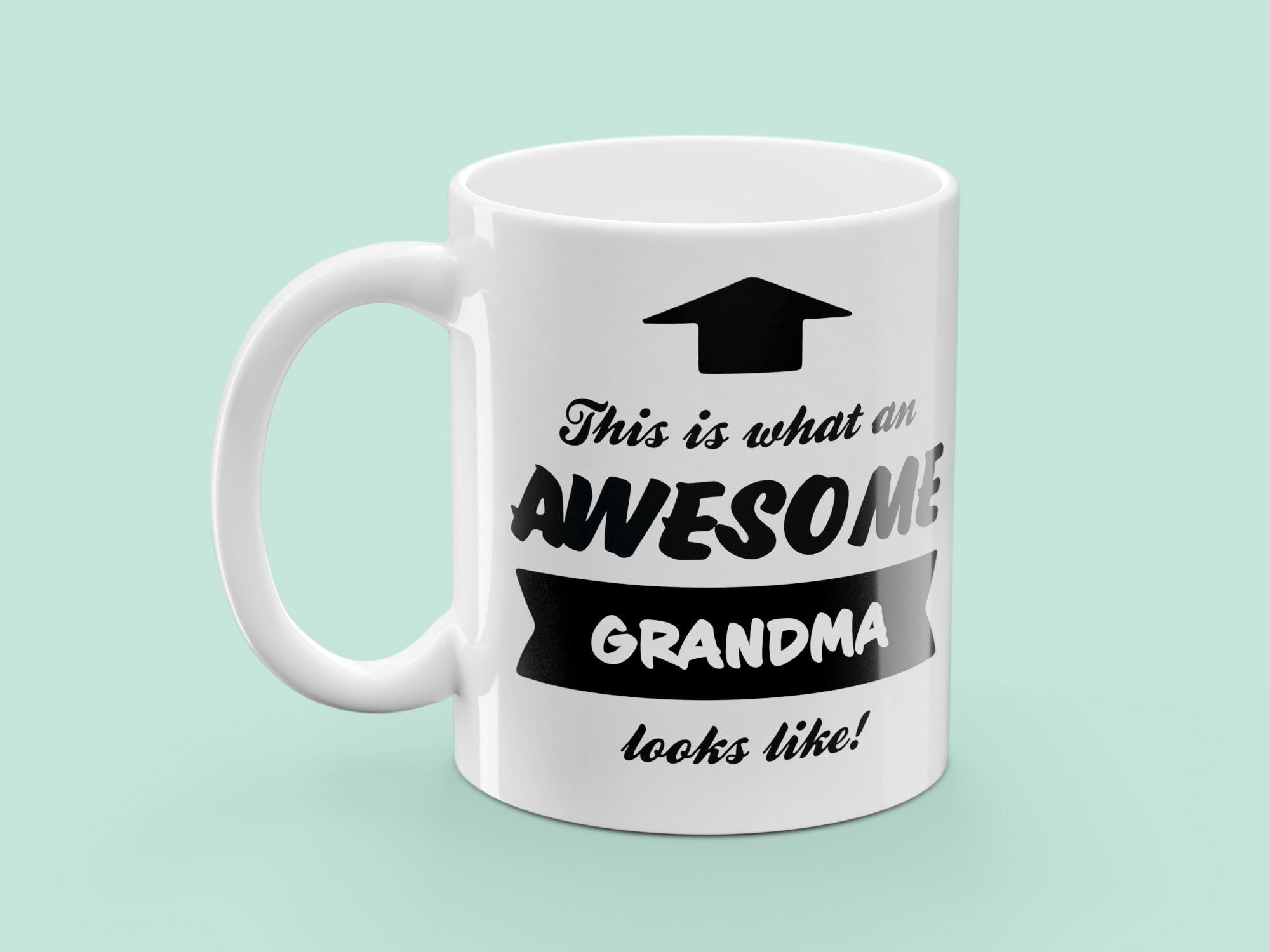 Muki painatuksella - Awesome Grandma