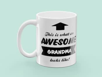 Muki painatuksella - Awesome Grandma