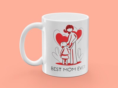 Tasse mit Aufdruck - Best Mom Ever