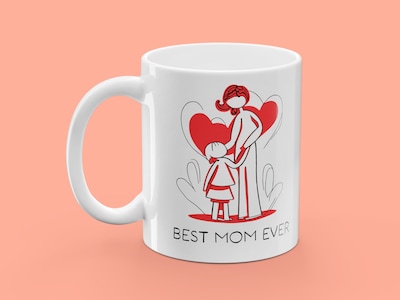 Tasse mit Aufdruck - Best Mom Ever