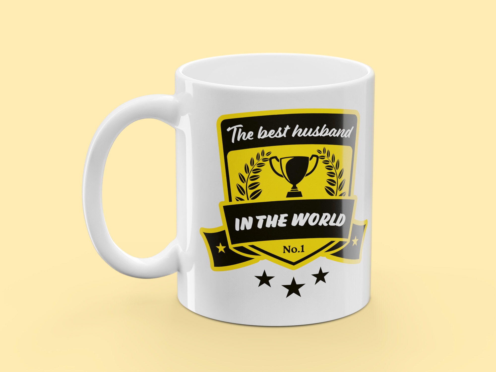 Muki painatuksella - The Best Husband In the World